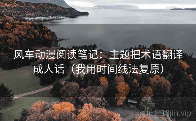 风车动漫阅读笔记：主题把术语翻译成人话（我用时间线法复原）